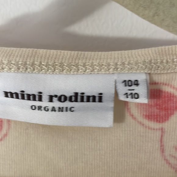Mini Rodini Winking Mouse Dress STAIN 104/110 3-5 years runs small more 2-4 y - Picture 4 of 8